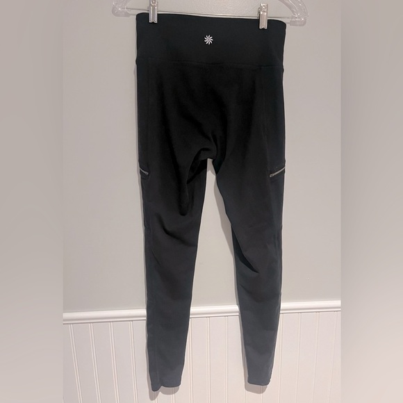 Athleta High Rise Metro Drifter Black Skinny Leggings Women’s Size Small 24/26 - Picture 5 of 7